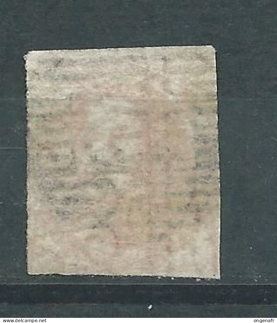 40 Centimes Carmin  , LL Encadré N° 5  (papier Mince)  Obl. 25 - HEYST - OP - BERG - 1849-1850 Médaillons (3/5)