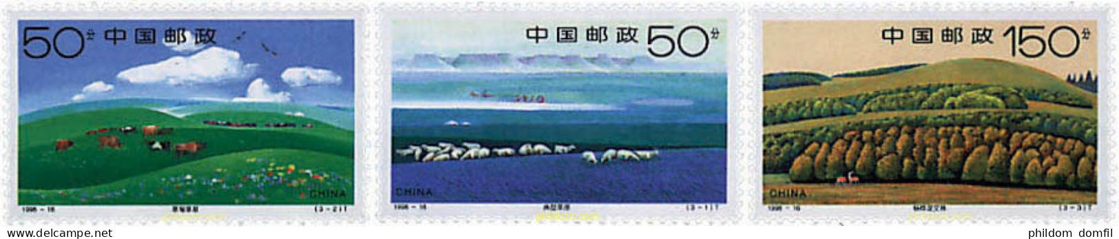 60720 MNH CHINA. República Popular 1998 PAISAJES DE XILINGUOLE - Ongebruikt