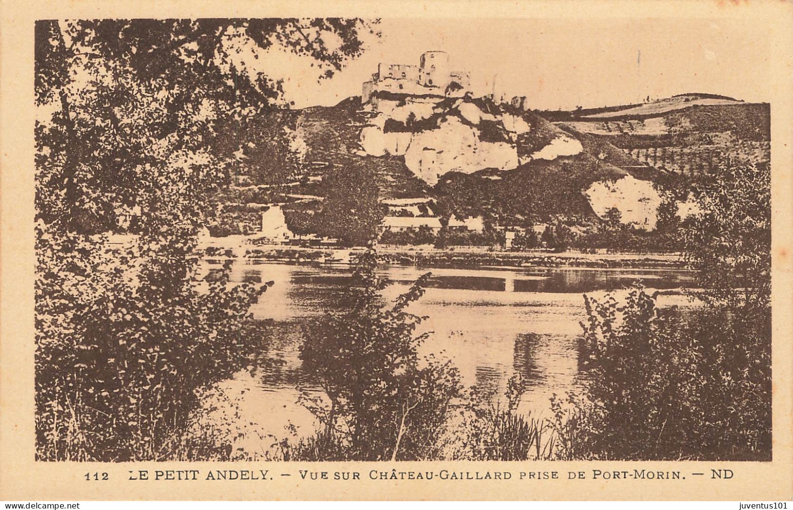 CPA Le Petit Andely-Vue Sur Château Gaillard Prise De Port Morin-112     L2846 - Les Andelys