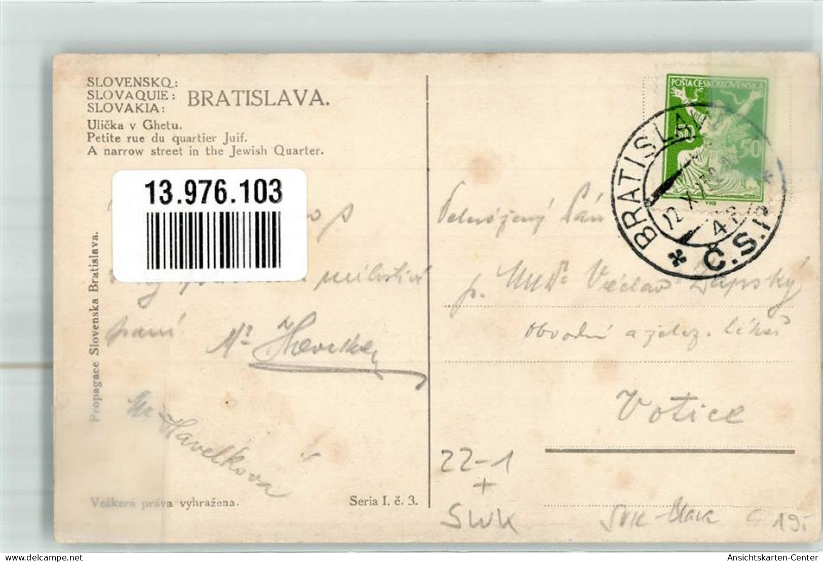 13976103 - Bratislava Pozsony - Joodse Geloof