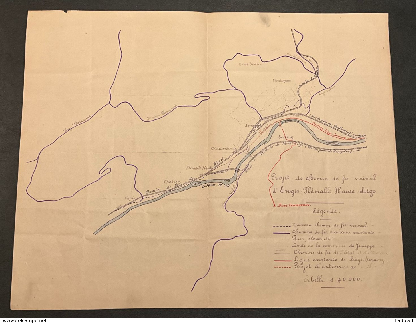Dossier Met Originele Briefwisseling Periode 1879-1912 Betreffende De Chemin De Fer Du Nord / Nord-Belge - Documents & Fragments