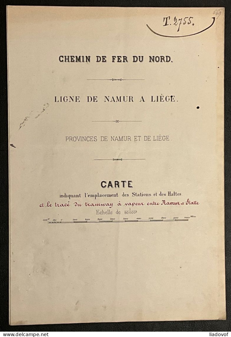 Dossier met originele briefwisseling periode 1879-1912 betreffende de Chemin de Fer du Nord / Nord-Belge