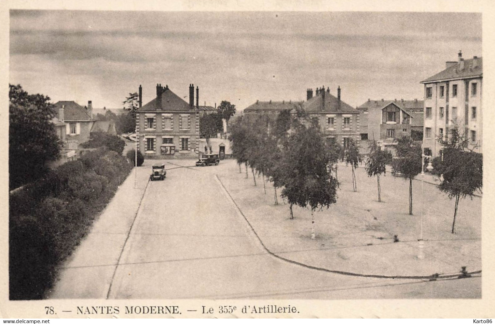 Nantes Moderne * N°78 éditeur J. Nozais * Place Et Le 355ème Régiment D'artillerie - Nantes