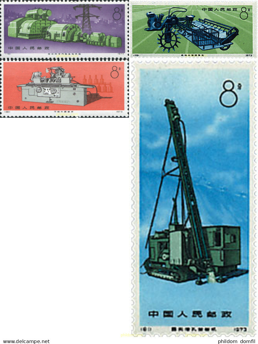 49334 MNH CHINA. República Popular 1974 CONSTRUCCION MECANICA DE MAQUINAS - Neufs