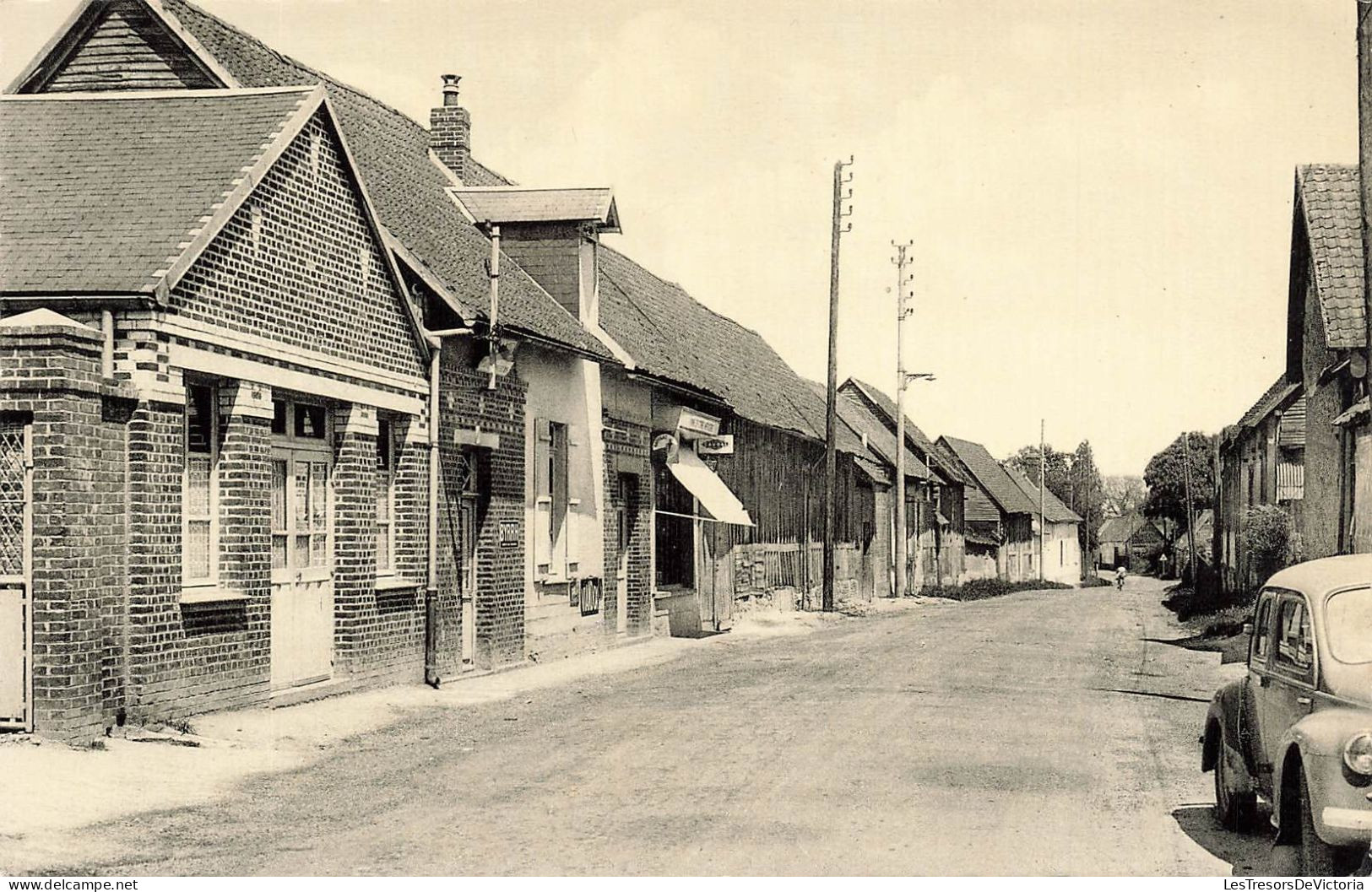 FRANCE - Thieux (Oise) - Vue Sur Une Rue De L'Eglise - Demonchy - Edit - Vue Générale - Maisons - Carte Postale Ancienne - Clermont