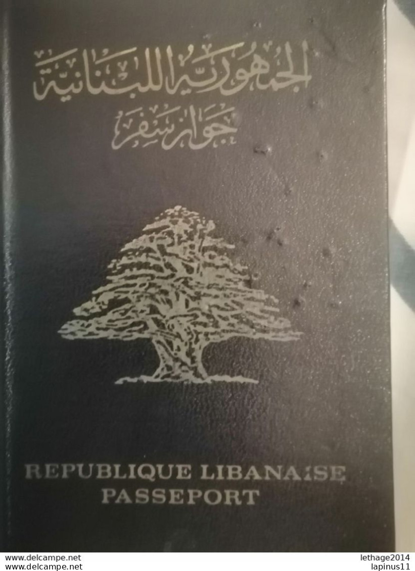 Liban Lebanon 4 Passport / 4 Passeport / EXTREMELY RARE!!! PERFECT CONDITION !! Lot Visa Fiscal International 1955 - Lebanon