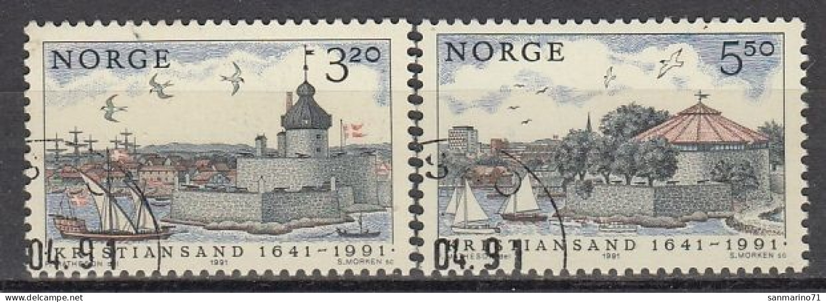 NORWAY 1064-1065,used,falc Hinged - Usati