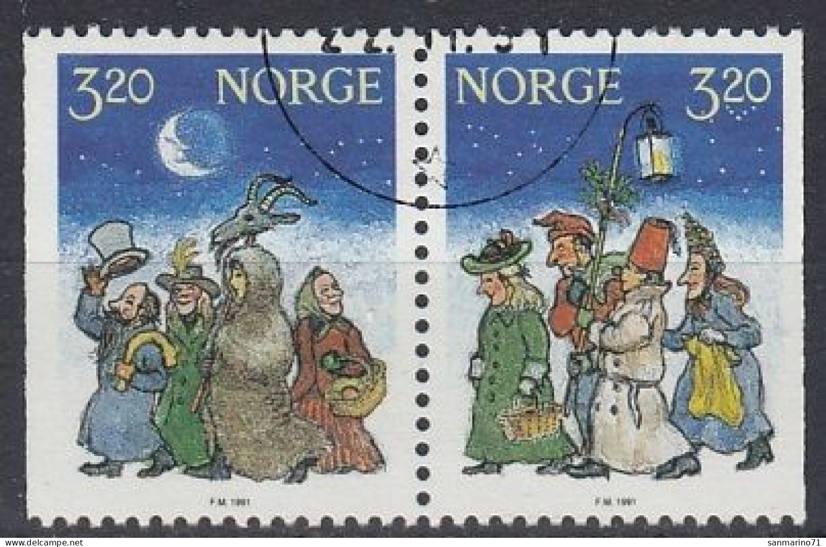 NORWAY 1082-1083,used,falc Hinged - Usati