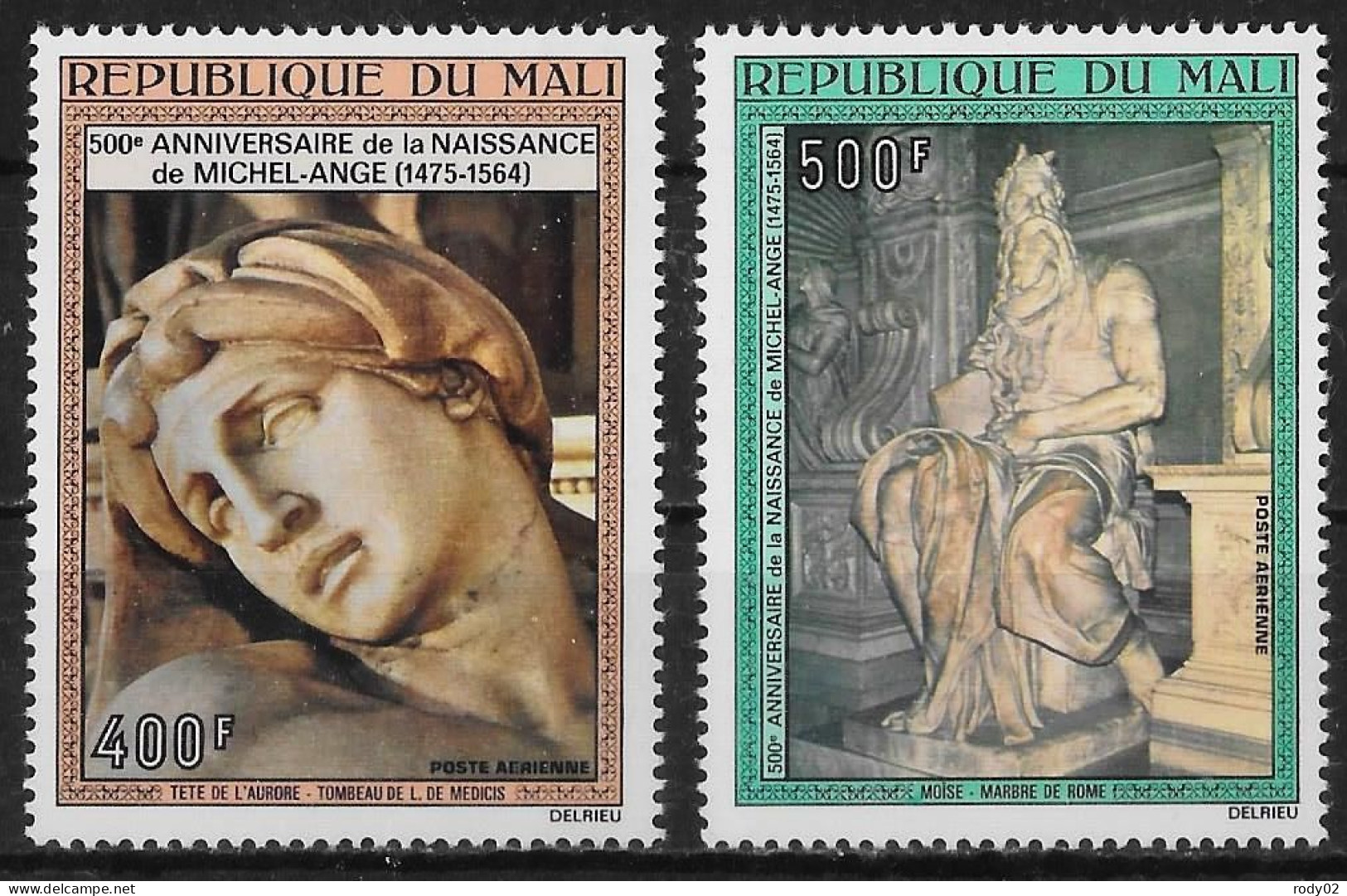 MALI - ART - SCULPTURES - MICHEL-ANGE - PA 243 ET 244 - NEUF** MNH - Skulpturen