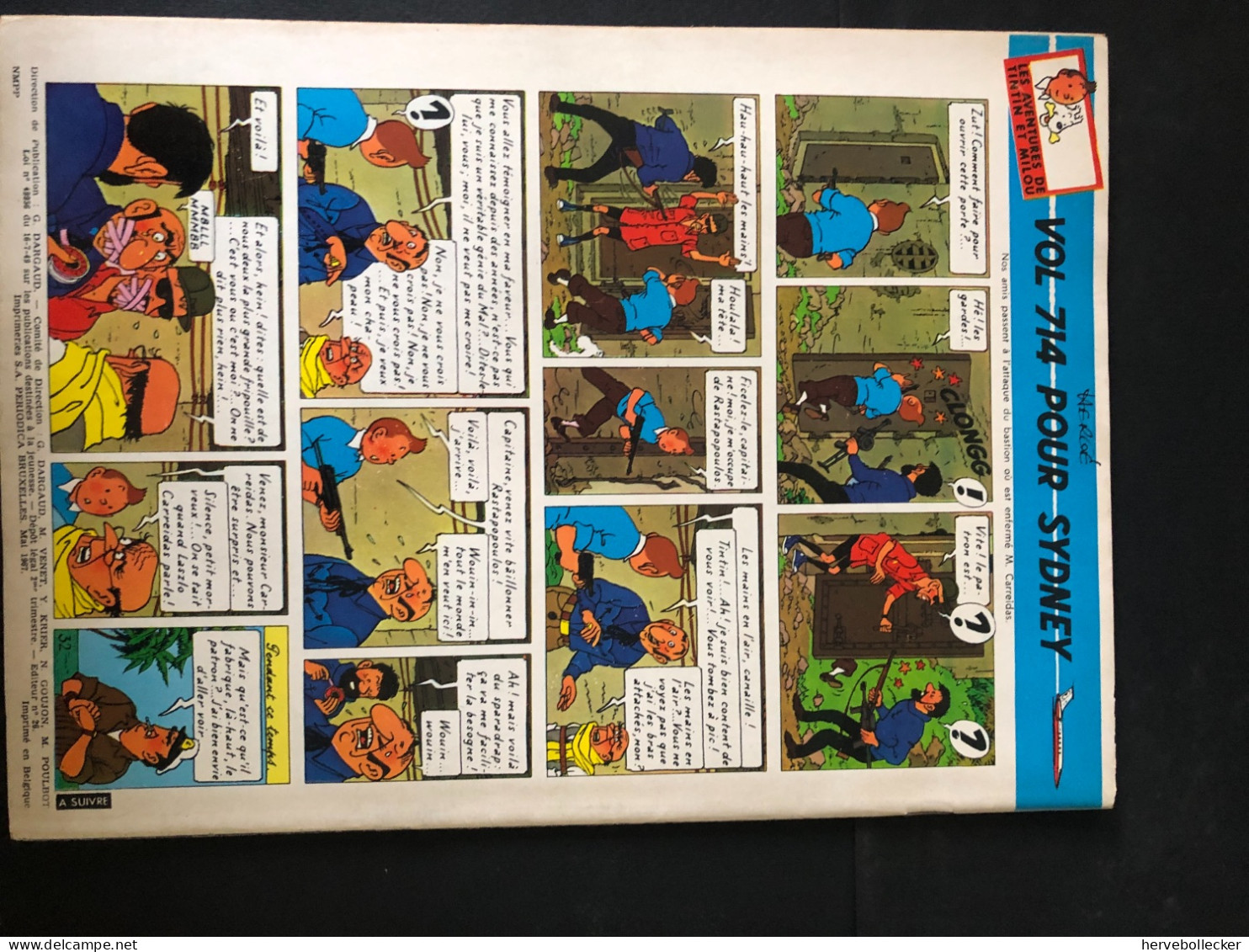 TINTIN Le Journal Des Jeunes N° 967 - 1967 - Tintin