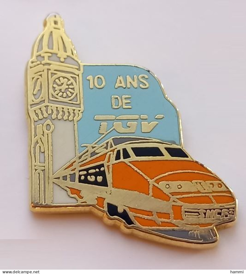 Q110 Pin's SNCF TGV Train Orange 10 Ans Ballard Achat Immédiat - TGV