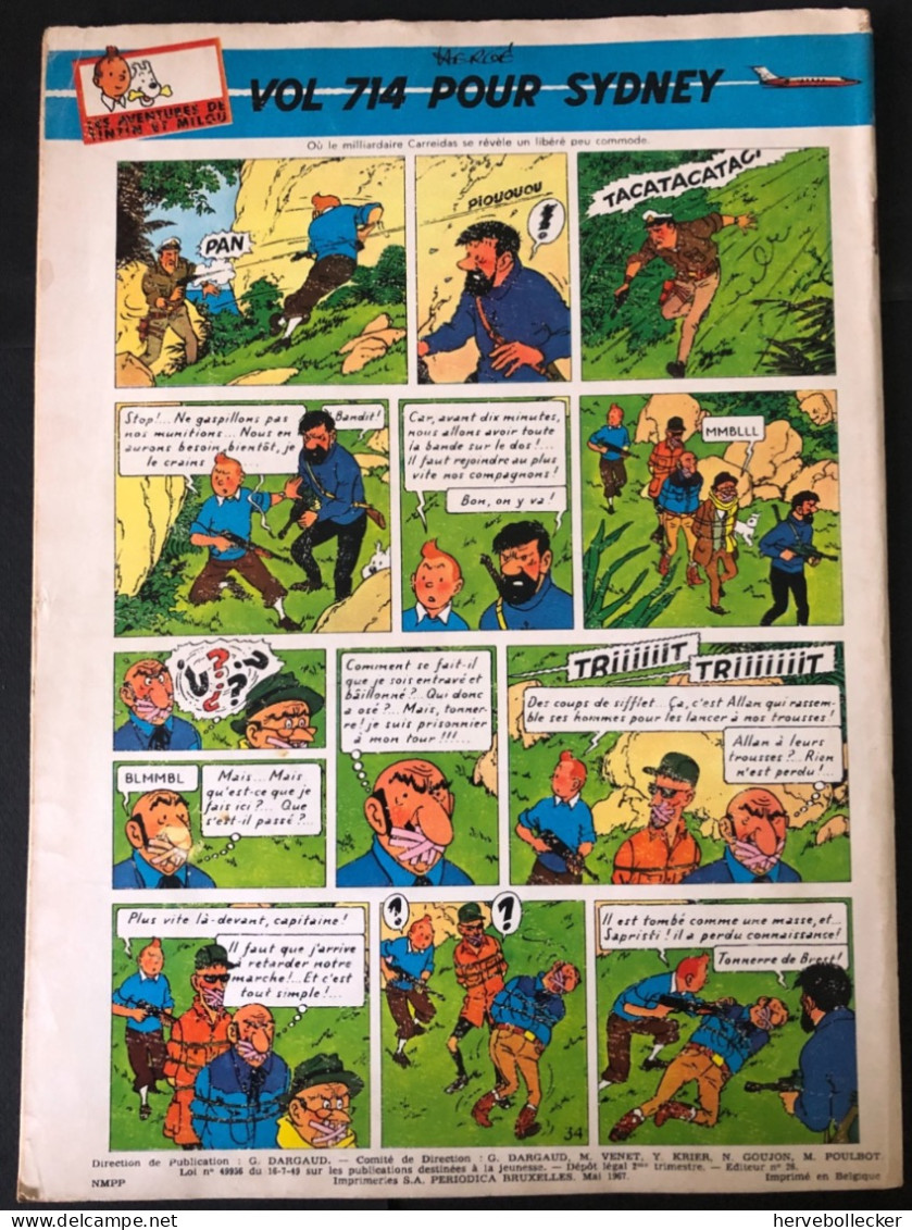 TINTIN Le Journal Des Jeunes N° 969 - 1967 - Tintin