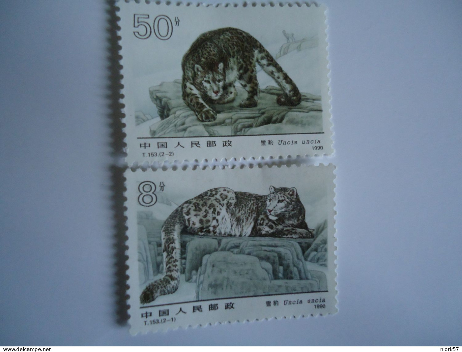 CHINA  2 MNH  STAMPS  ANIMALS  TIGER 1980 - Big Cats (cats Of Prey)