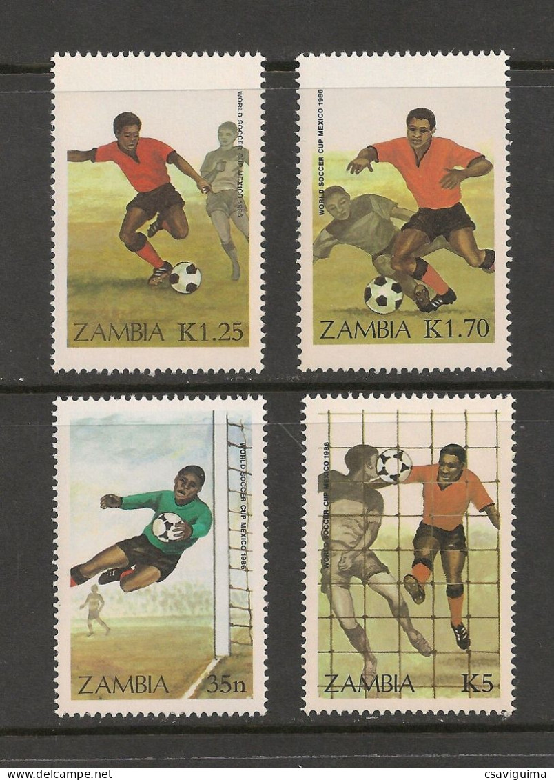 Zambia - 1986 - World Cup: Mexico - Yv 356/59 - 1986 – México