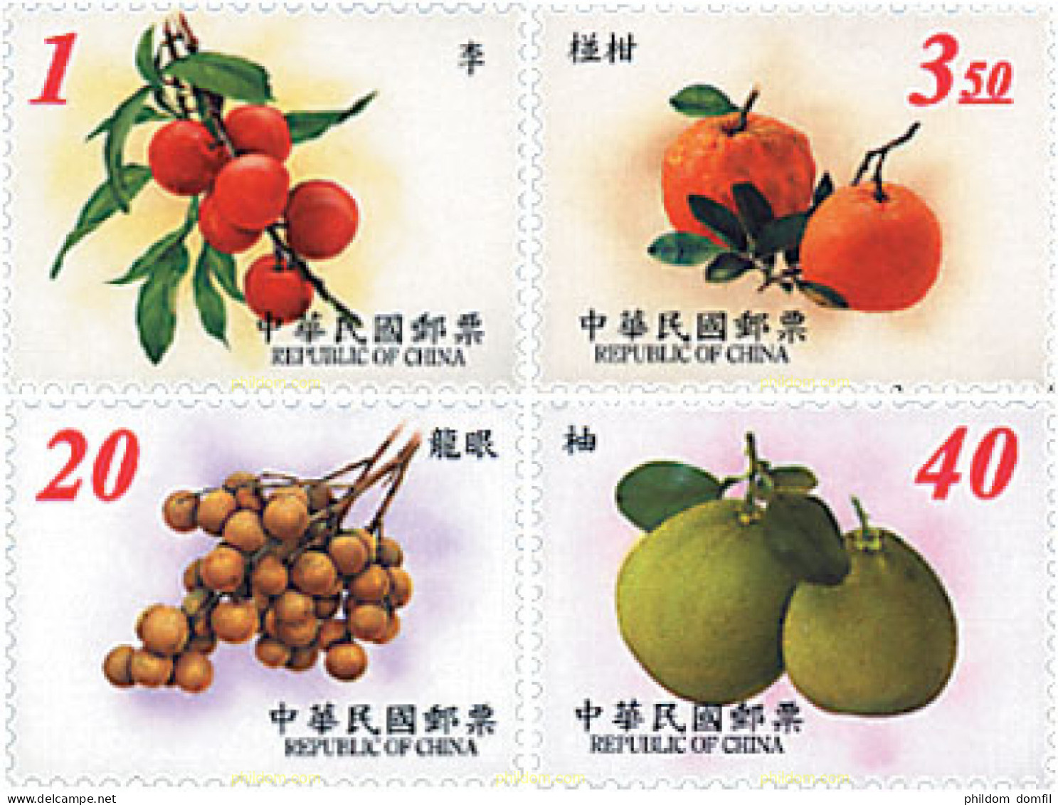 99606 MNH CHINA. FORMOSA-TAIWAN 2001 FRUTOS - Ungebraucht