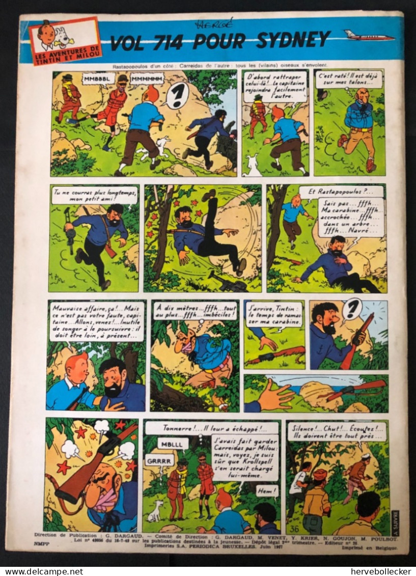 TINTIN Le Journal Des Jeunes N° 971 - 1967 - Tintin