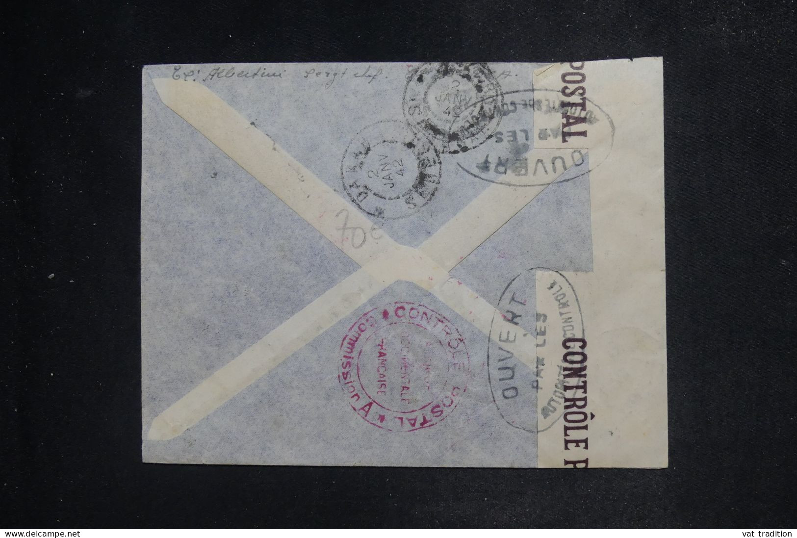 CÔTE DES SOMALIS - Enveloppe De Djibouti Pour Dakar En 1942 Avec Contrôle Postal + Cachet Blocus - L 151815 - Brieven En Documenten