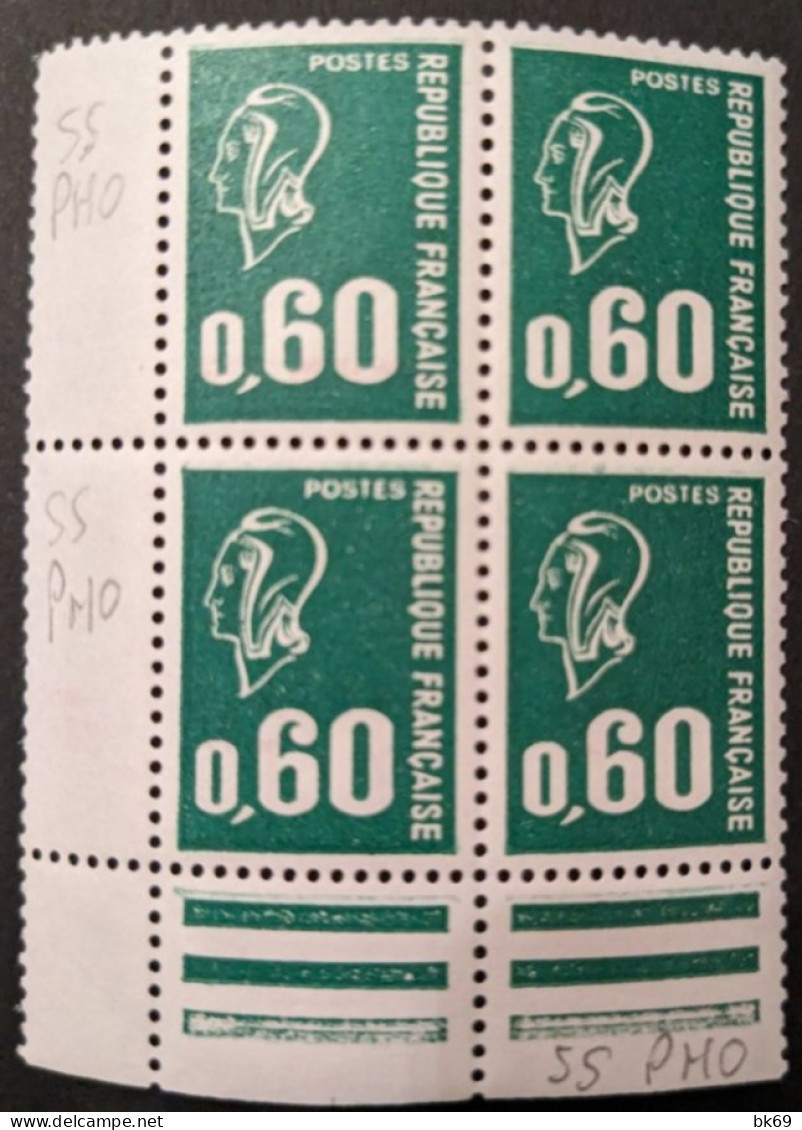 1814a**x4 Béquet Sans Phosphore En Bloc De 4 Bdf Cote 16 - Unused Stamps