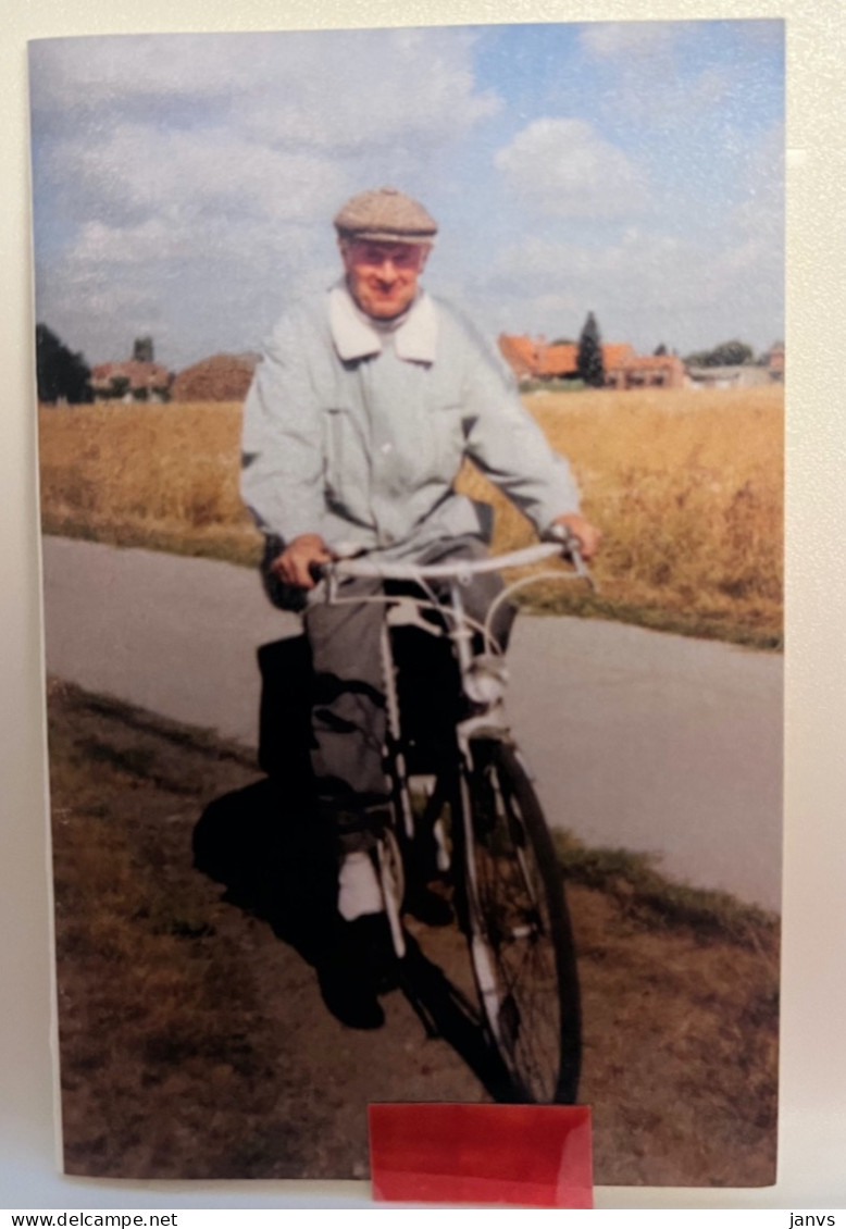 Devotie DP - Overlijden Raphalël Vanderbauwede Echtg Dhondt - Huise 1929 - Deinze 2009 - Man Op De Fiets - Todesanzeige