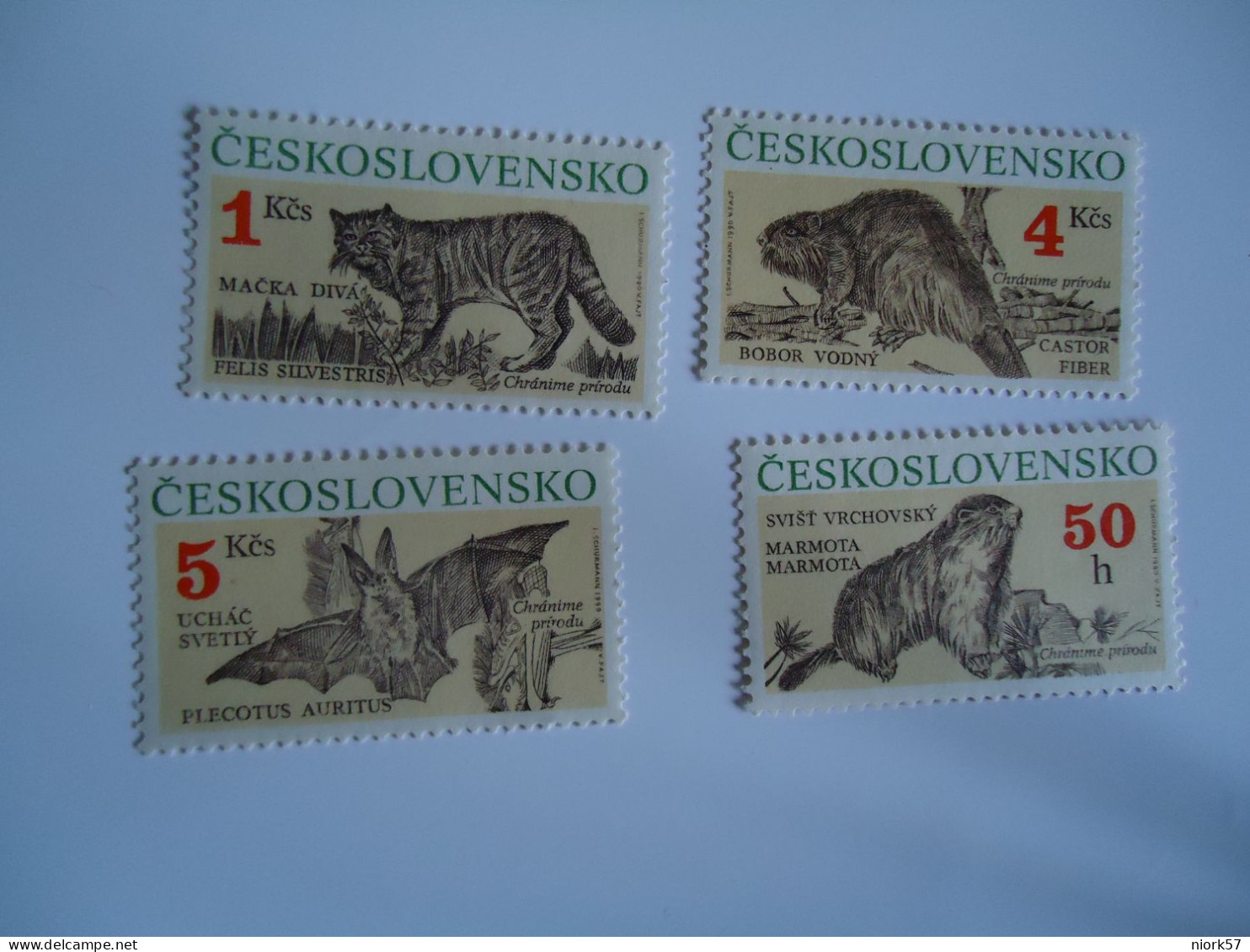 CZECHOSLOVAKIA   MNH  4 STAMPS ANIMALS - Other & Unclassified