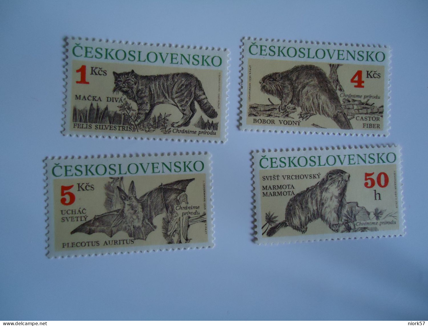 CZECHOSLOVAKIA   MNH  4 STAMPS ANIMALS - Sonstige & Ohne Zuordnung