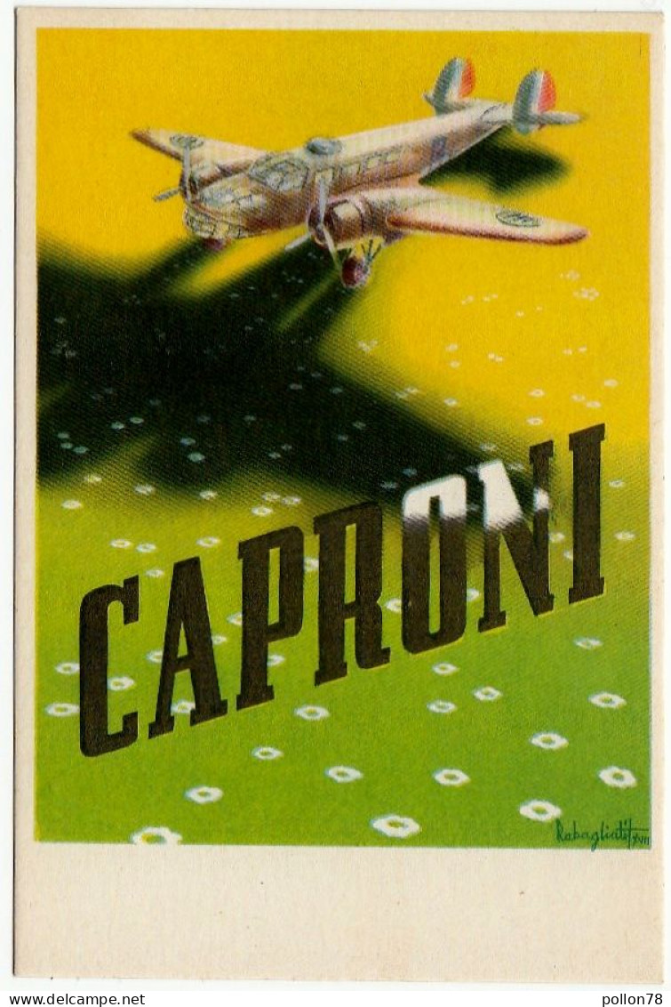 AEREI - AVIAZIONE - AEROPLANI CAPRONI 135 BIS - ILLUSTRATA DA RABAGLIATI - XVIII - Vedi Retro - 1939-1945: 2de Wereldoorlog