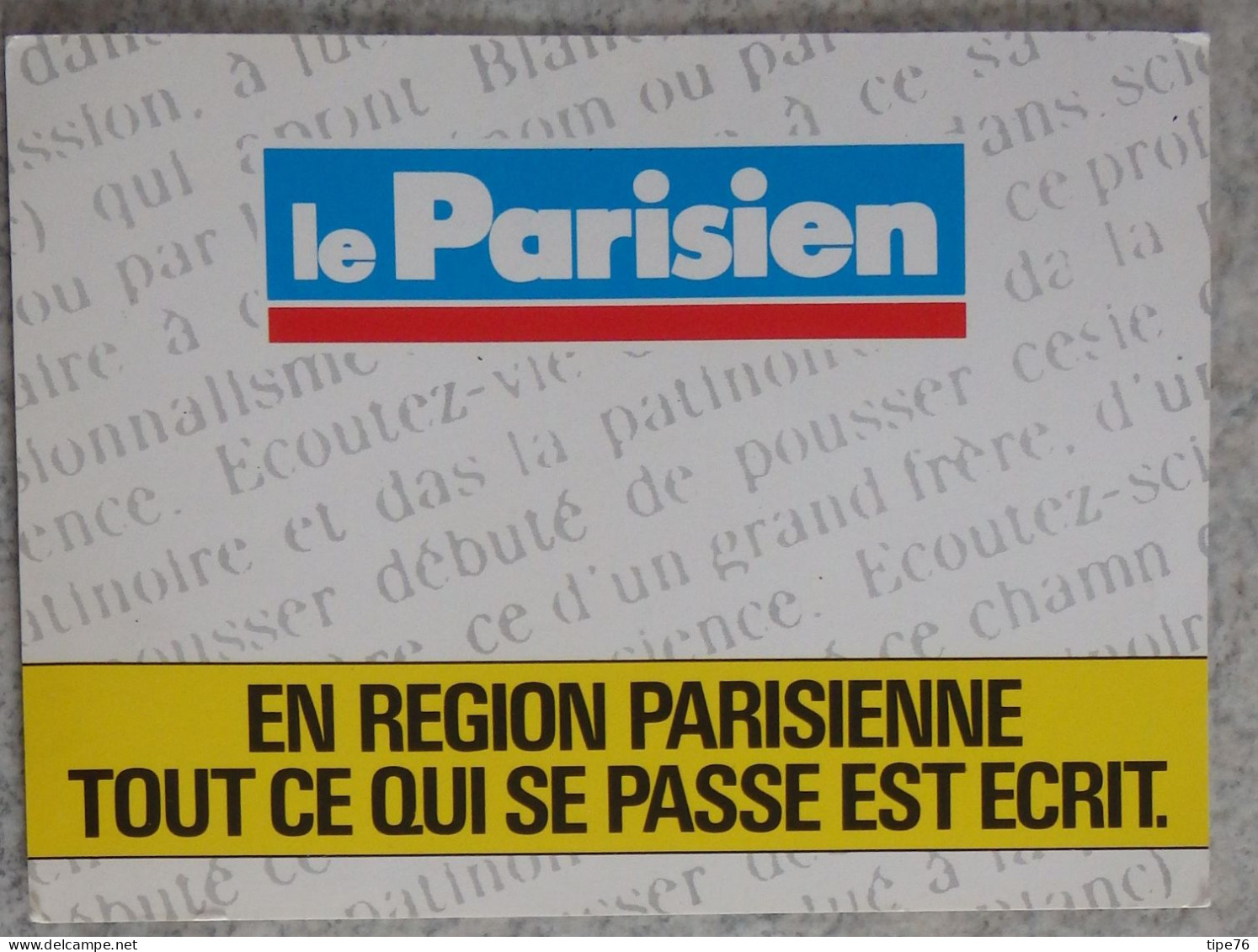 Petit Calendrier De Poche 1989 Journal Le Parisien - Tamaño Pequeño : 1981-90