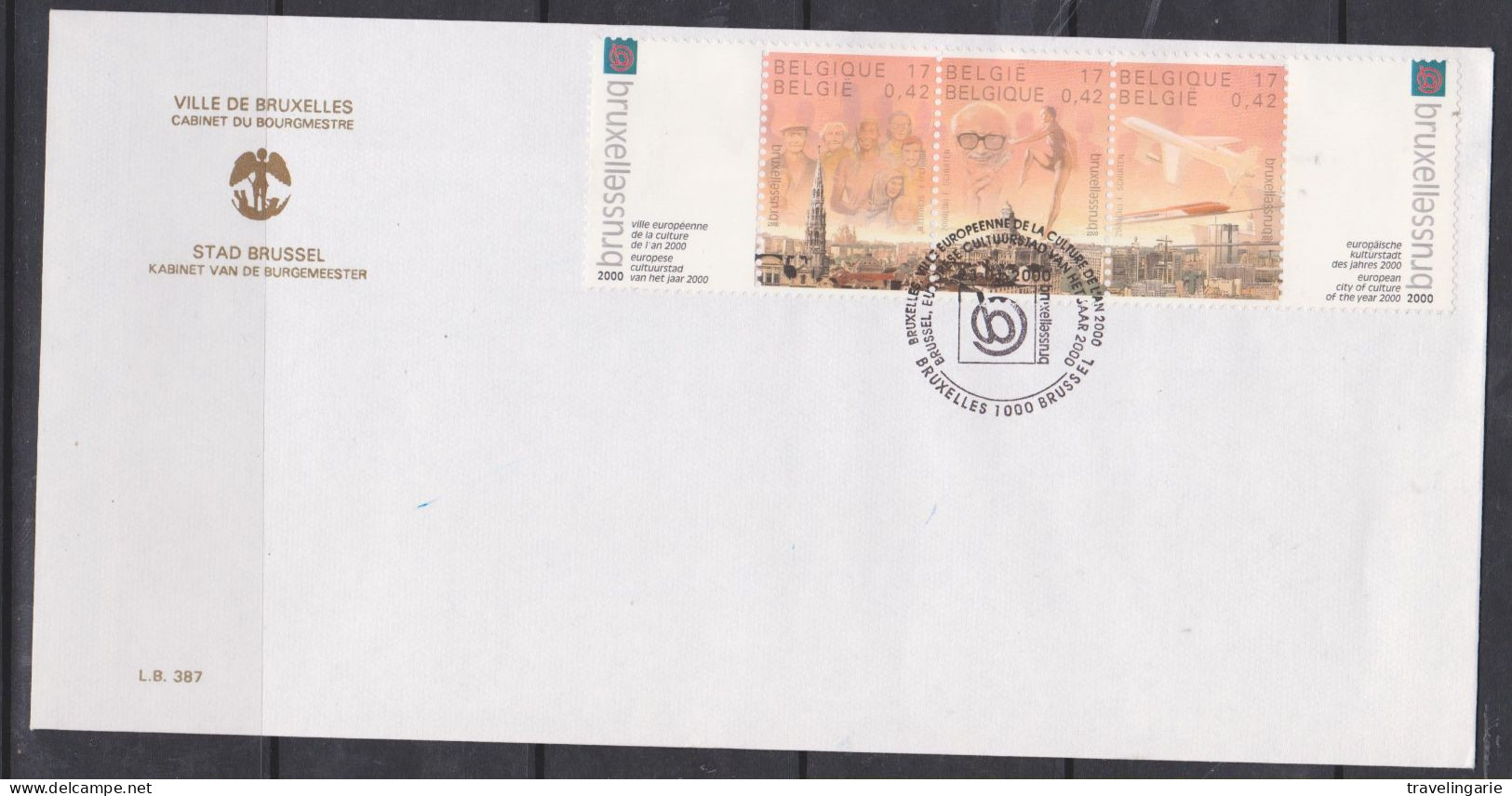 Belgium 2000 Brussels 2000 European City Of Culture Special FDC - European Ideas