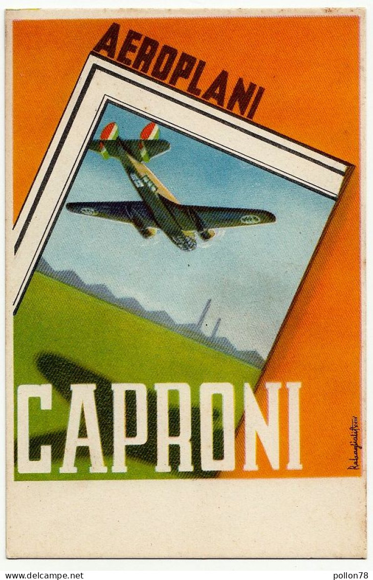 AEREI - AVIAZIONE - AEROPLANI CAPRONI 135 BIS - ILLUSTRATA DA RABAGLIATI - XVIII - Vedi Retro - 1939-1945: 2nd War