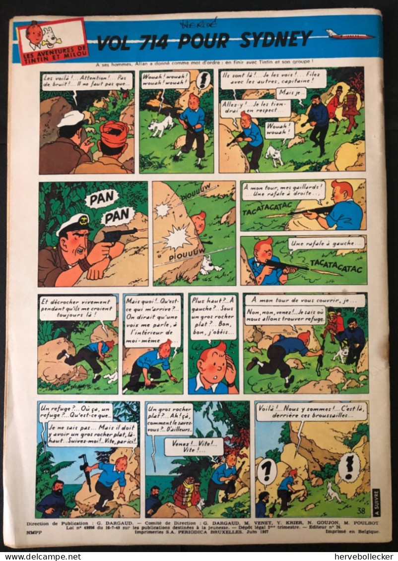 TINTIN Le Journal Des Jeunes N° 973 - 1967 - Tintin