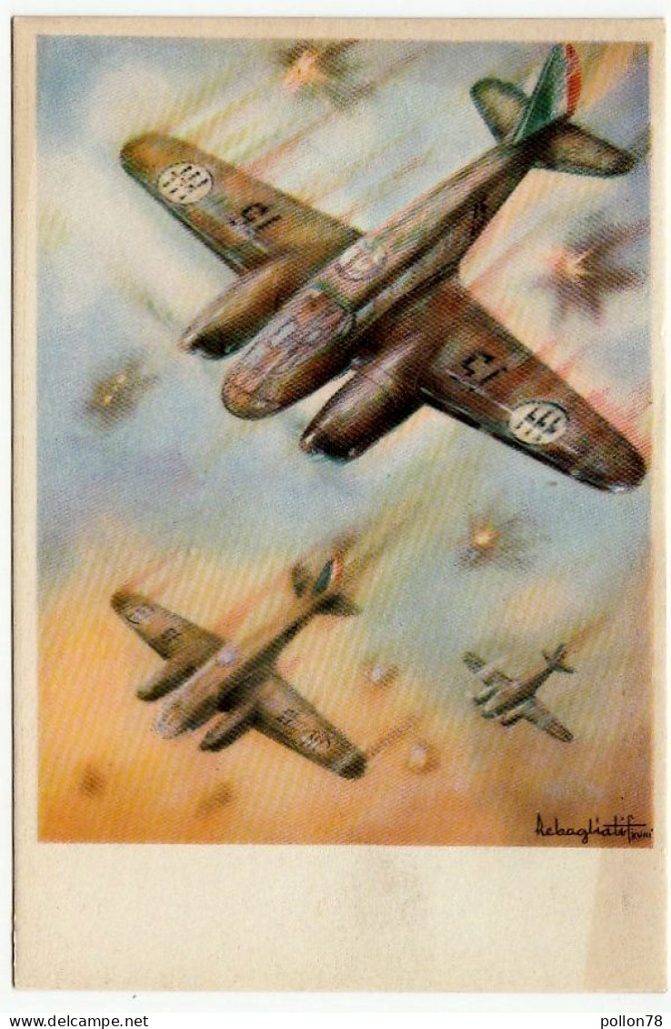 AEREI - AVIAZIONE - AEROPLANI CAPRONI 313 - ILLUSTRATA DA RABAGLIATI - XVIII - Vedi Retro - 1939-1945: II Guerra