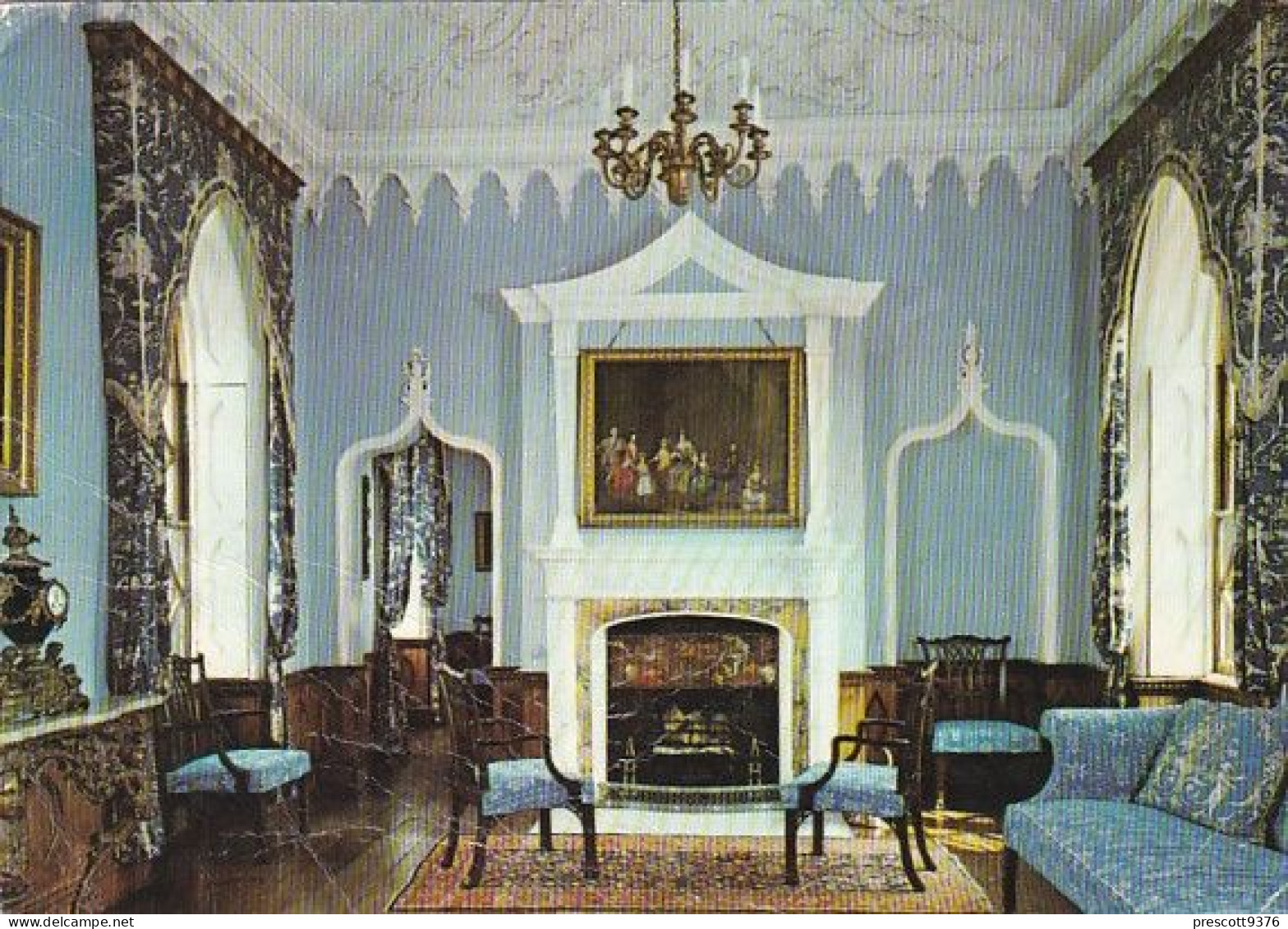 Blue Drawing Room, St Michaels Mount  - Cornwall - Unused Postcard - Cor5 - Otros & Sin Clasificación