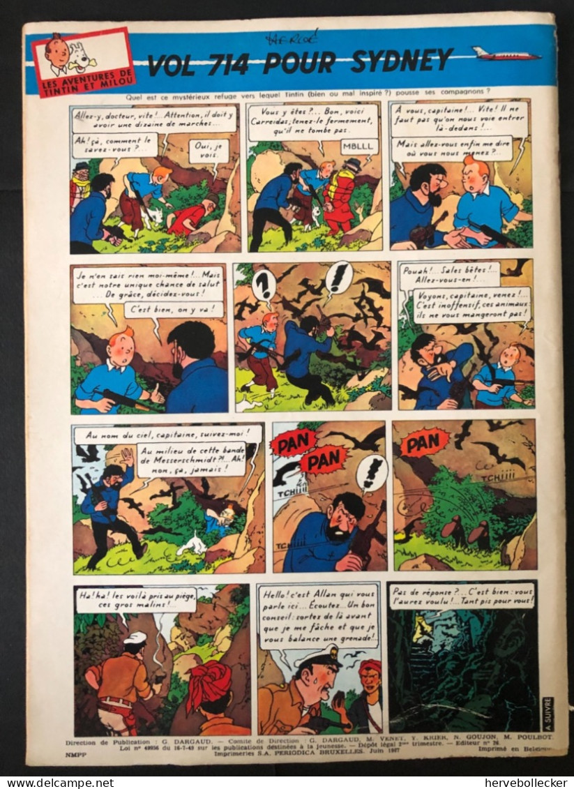 TINTIN Le Journal Des Jeunes N° 974 - 1967 - Tintin