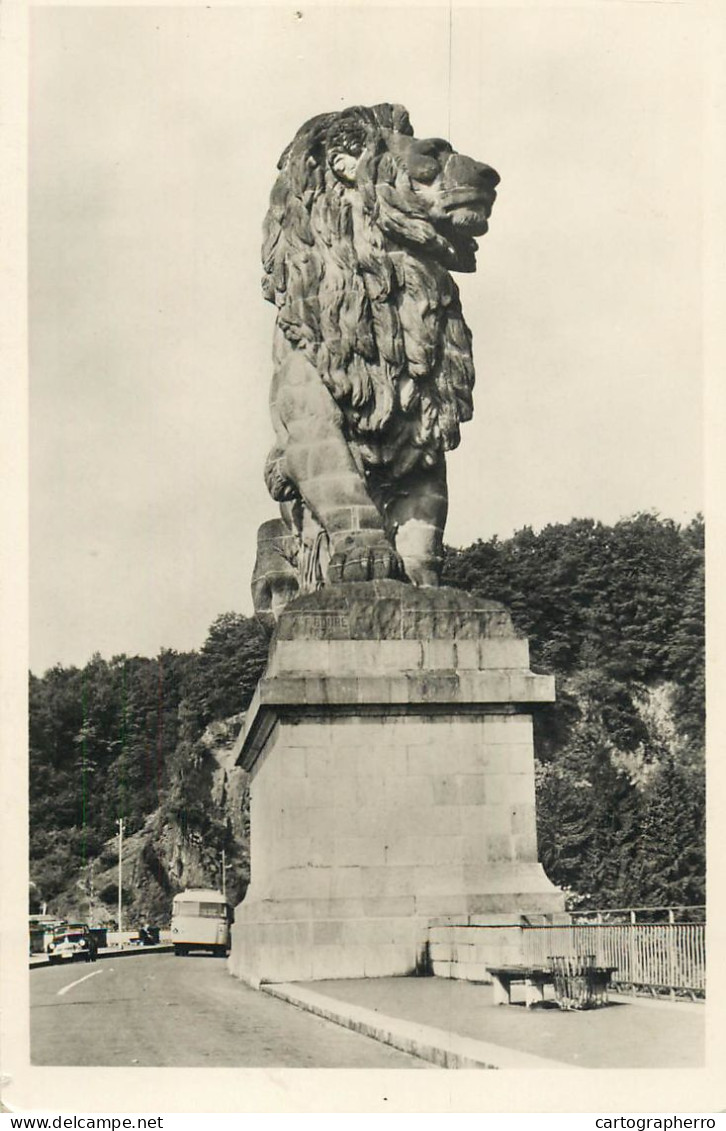 Postcard Belgium Gileppe  Le Lion Et Le Lac - Gileppe (Barrage)