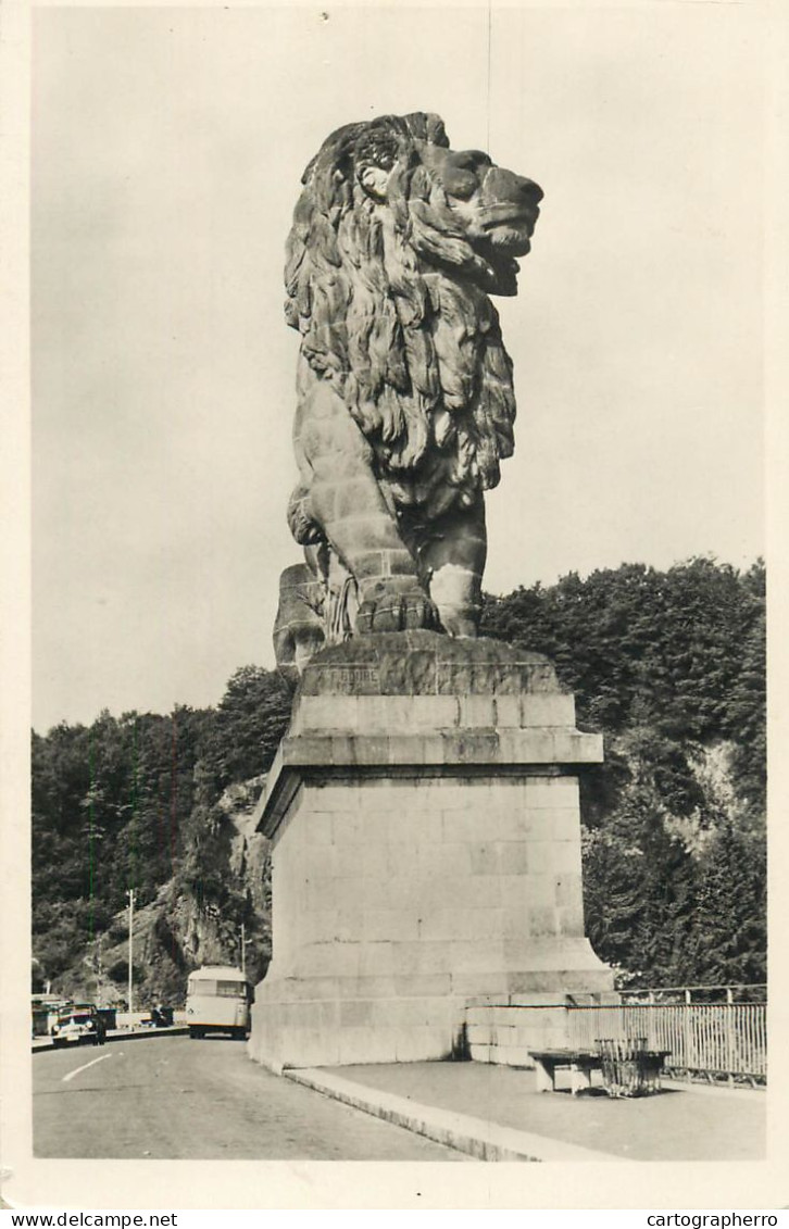 Postcard Belgium Gileppe  Le Lion Et Le Lac - Gileppe (Stuwdam)