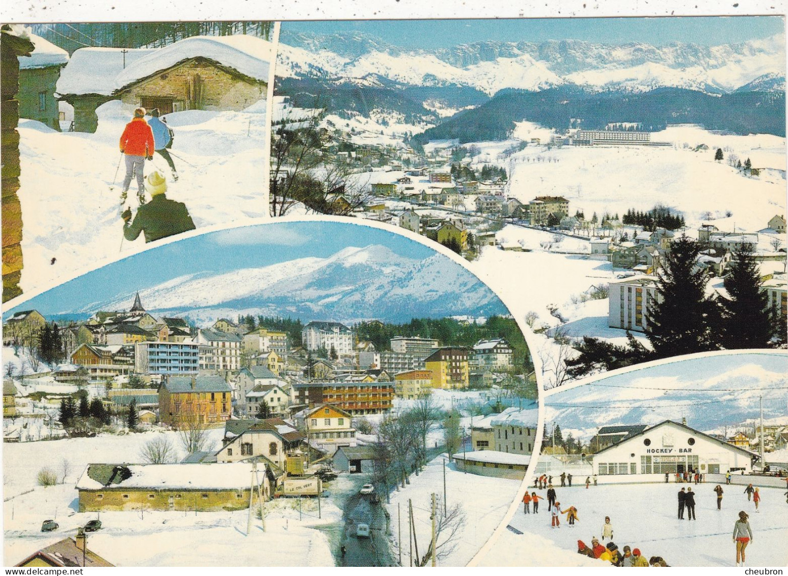 38. VILLARD DE LANS. CPSM. MULTIVUES..+ TEXTE  ANNEE 1974 - Villard-de-Lans