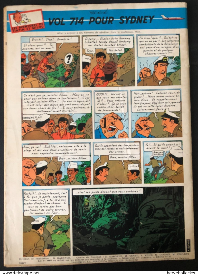 TINTIN Le Journal Des Jeunes N° 976 - 1967 - Tintin