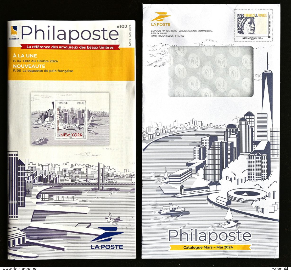 France 2024 - Enveloppe Et/ou Catalogue ( Même Prix ) Philaposte N°102 - NEW YORK - PAP:  Varia (1995-...)