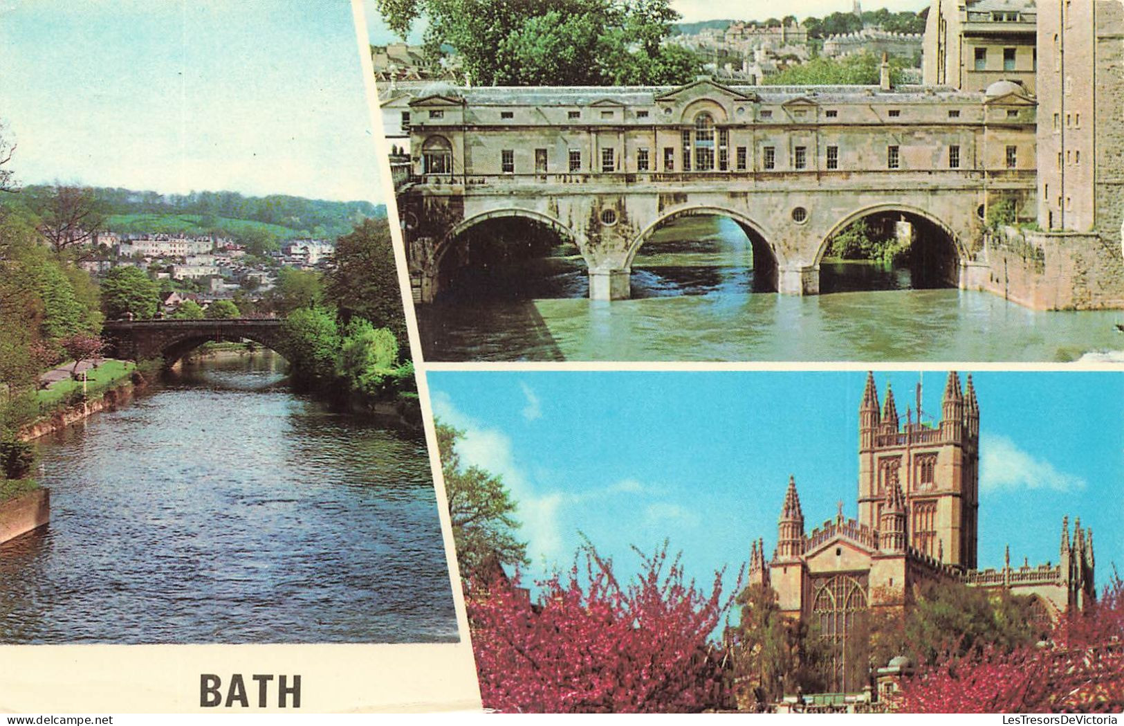 ROYAUME-UNI - Angleterre - Bath - The River Avon - Pulteney Bridge - The Abbey - Carte Postale - Bath