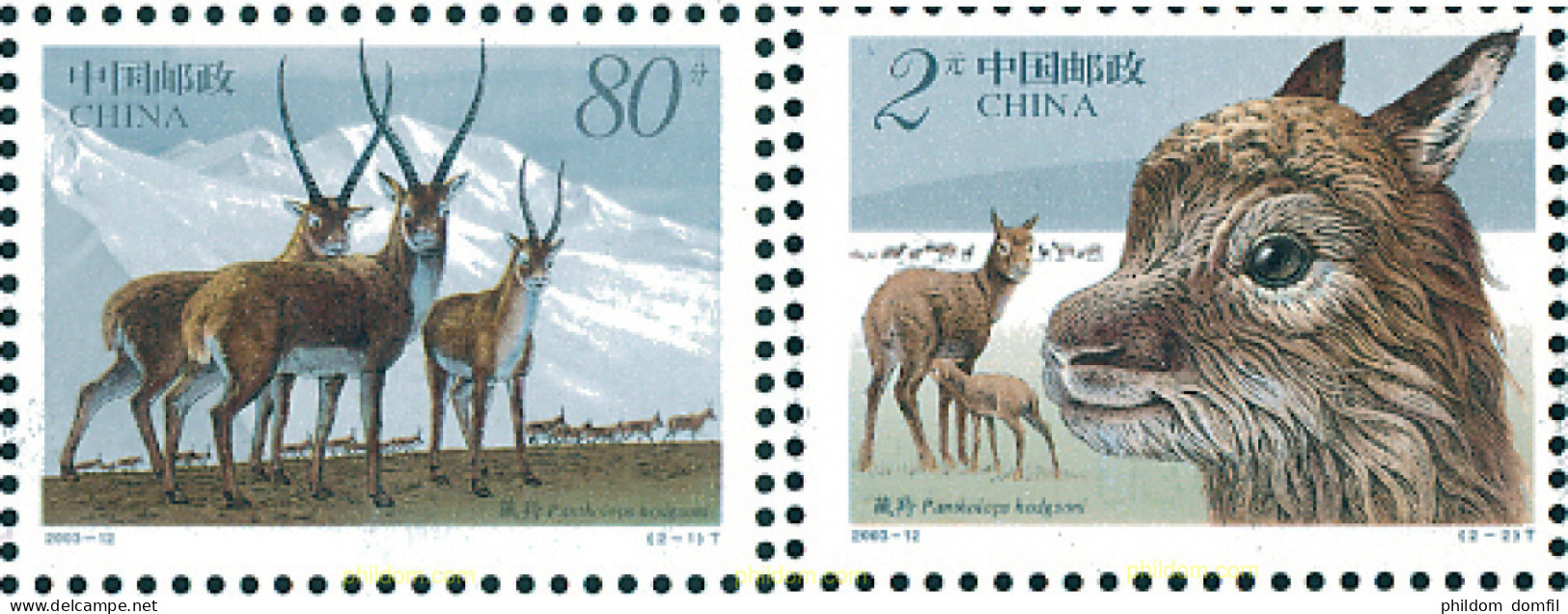 127871 MNH CHINA. República Popular 2003 FAUNA - Unused Stamps