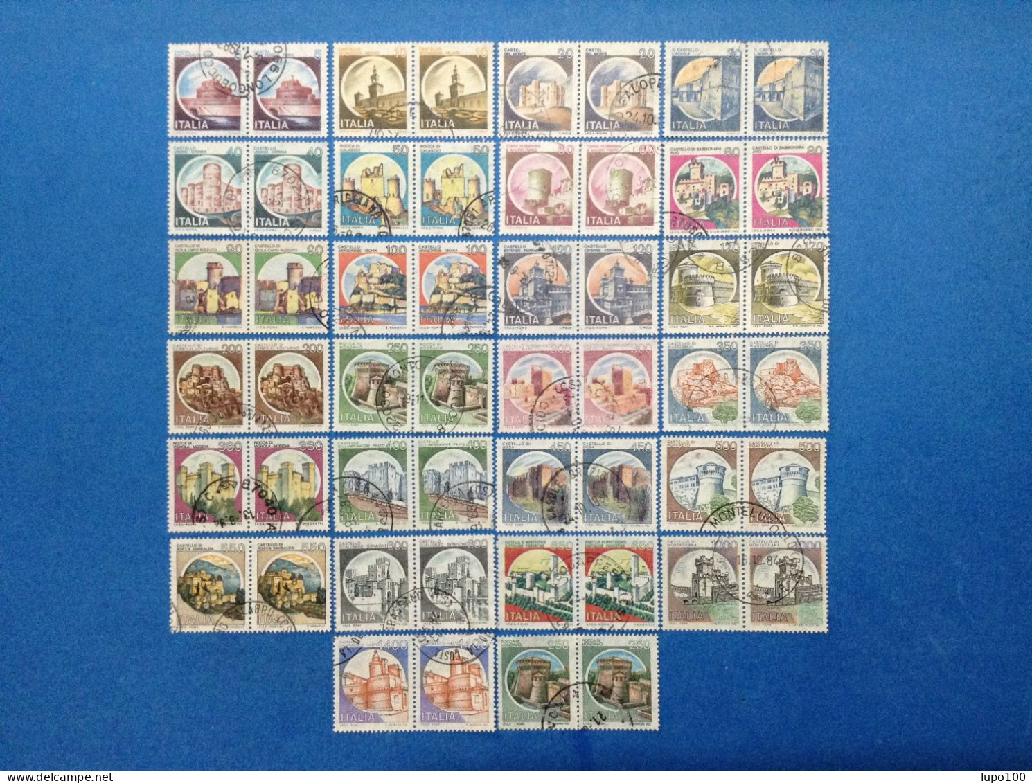Castelli D'italia Lotto Da 26 Coppie Usate - Collections