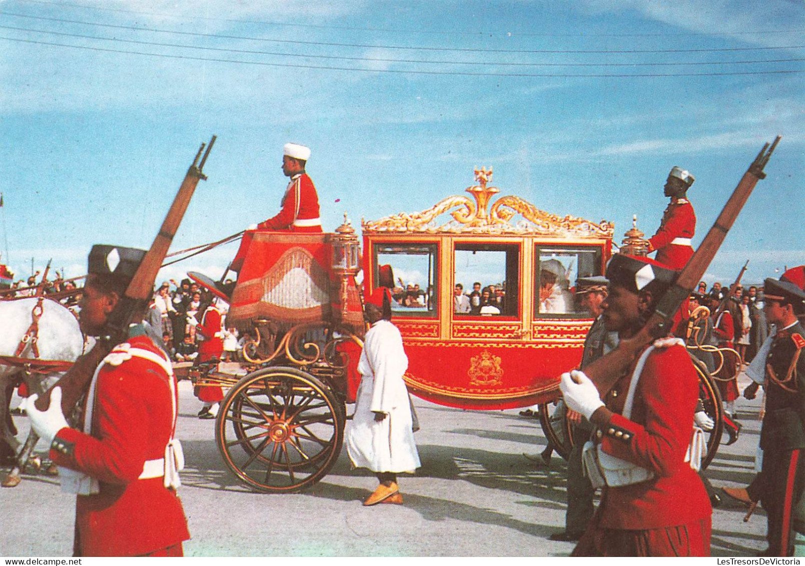 MAROC - Rabat - Le Carrosse Royal - Animé - Carte Postale - Rabat