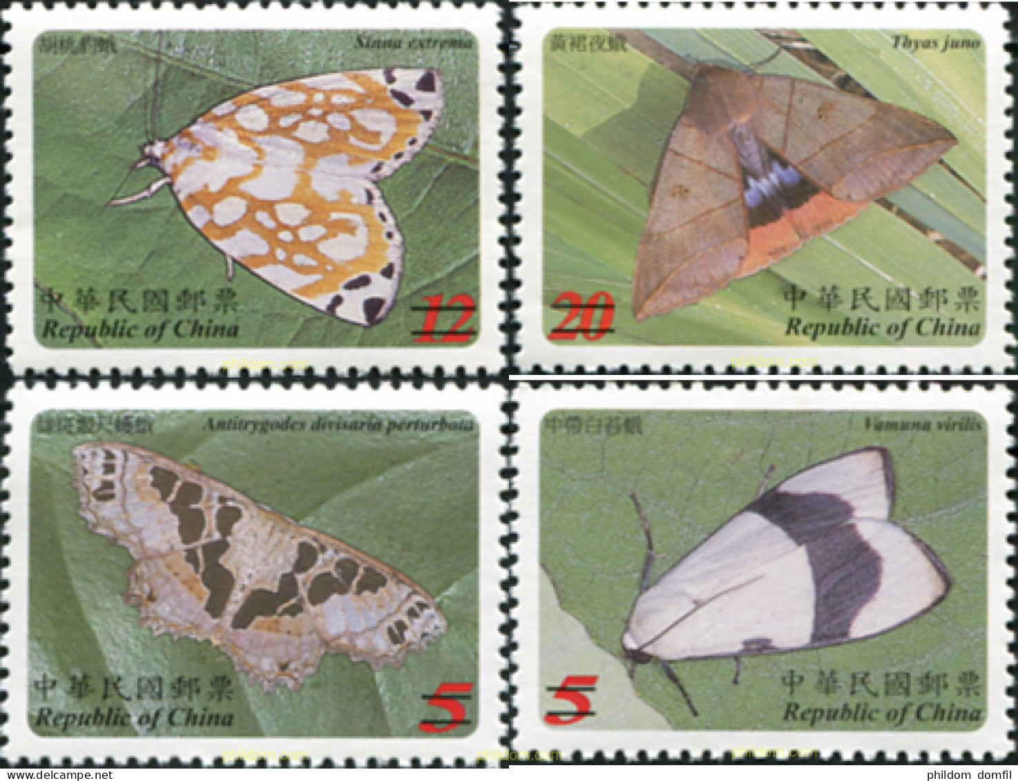 681964 MNH CHINA. FORMOSA-TAIWAN 2003 MARIPOSAS NOCTURNAS - Unused Stamps