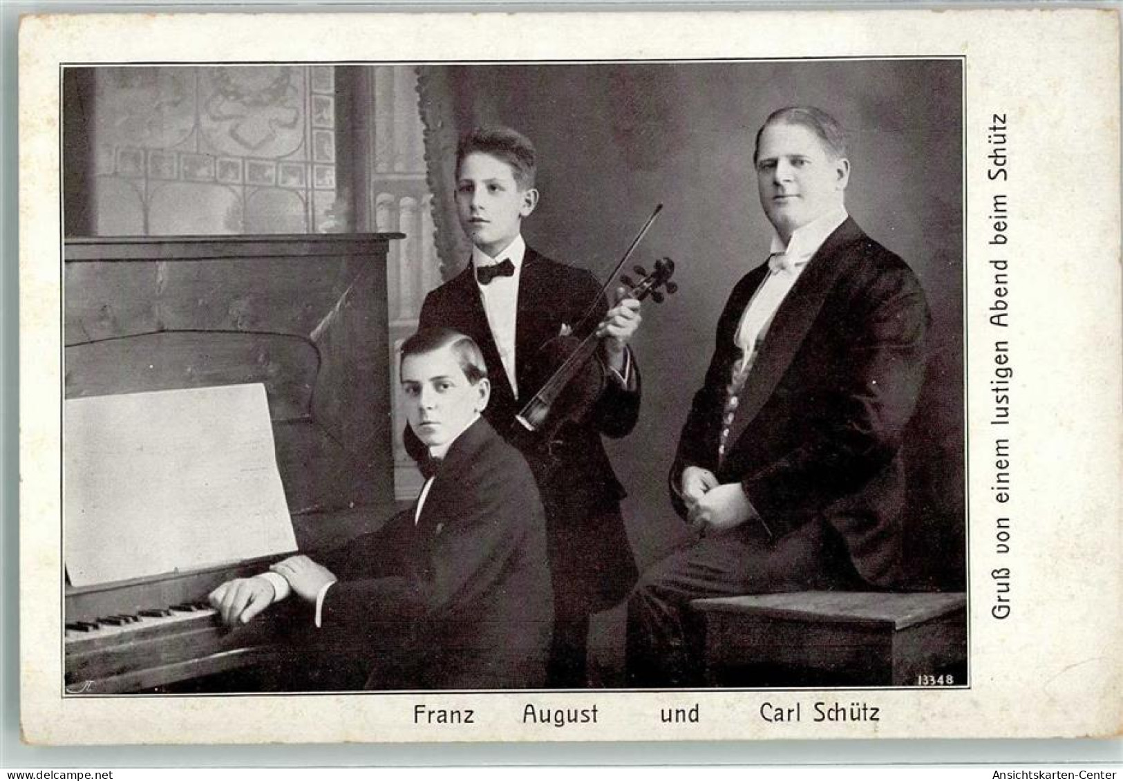 10667703 - Franz August Und Carl Schuetz Klavier Und Geige Der Artist 13348 - Cantanti E Musicisti