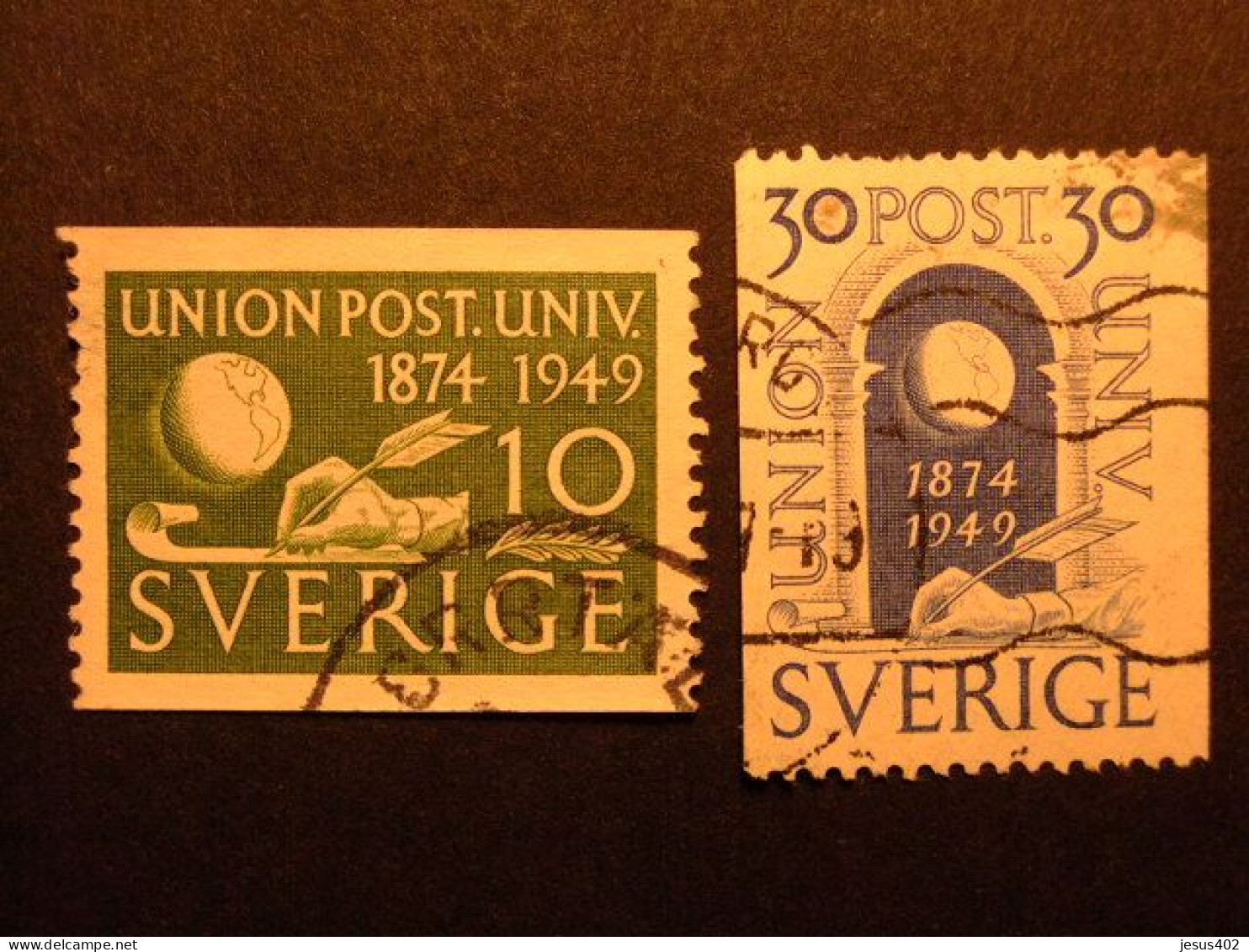 90 SUECIA SUEDE 1949 / U.P.U. / YVERT 352 / 53 FU - UPU (Universal Postal Union)