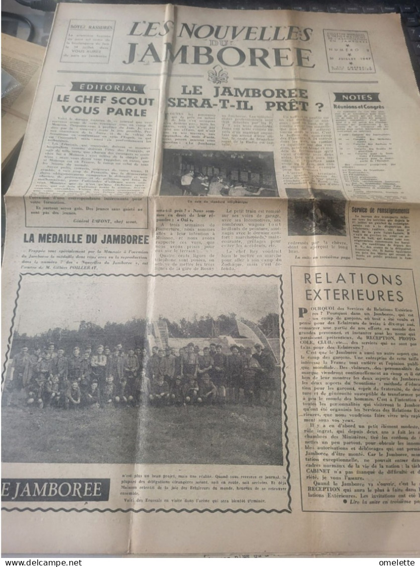 SCOUTISME /JAMBOREE 1947 MOISSON .RENDEZ VOUS DE LA PAIX /8 PREMIERS NUMEROS