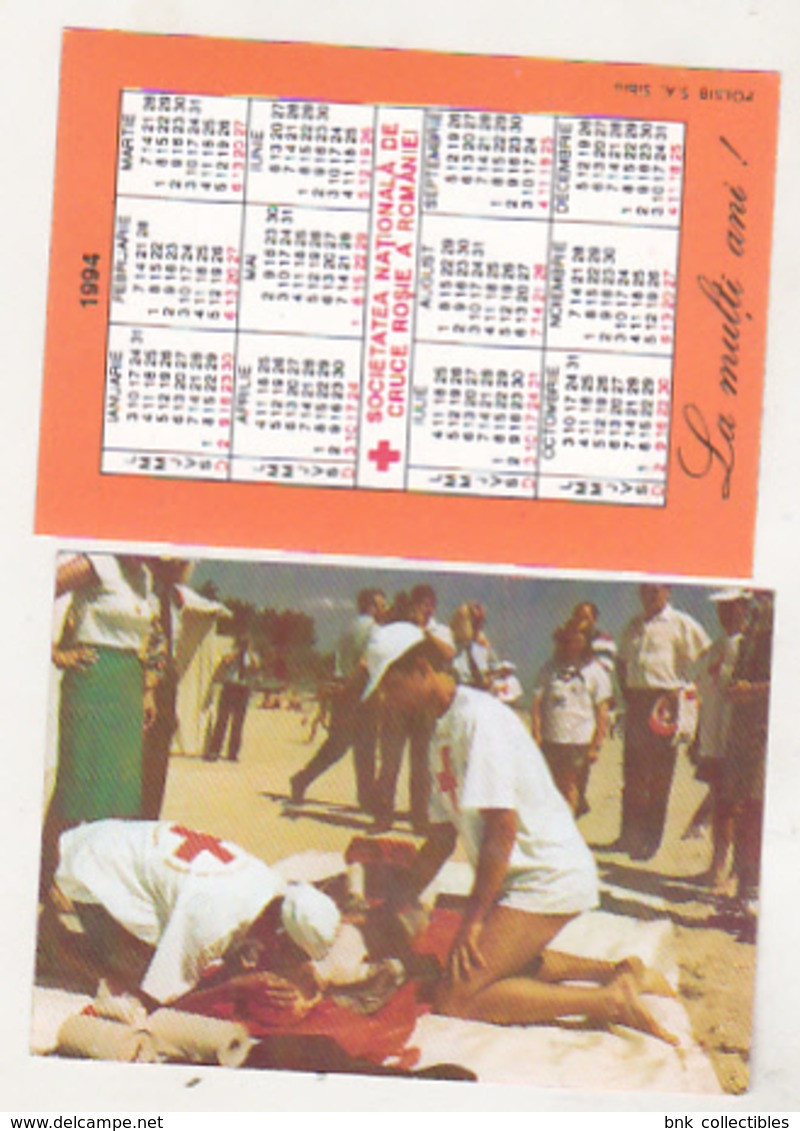 Romanian Small Calendar - 1994 Red Cross - Calendrier , Roumanie - Small : 1991-00