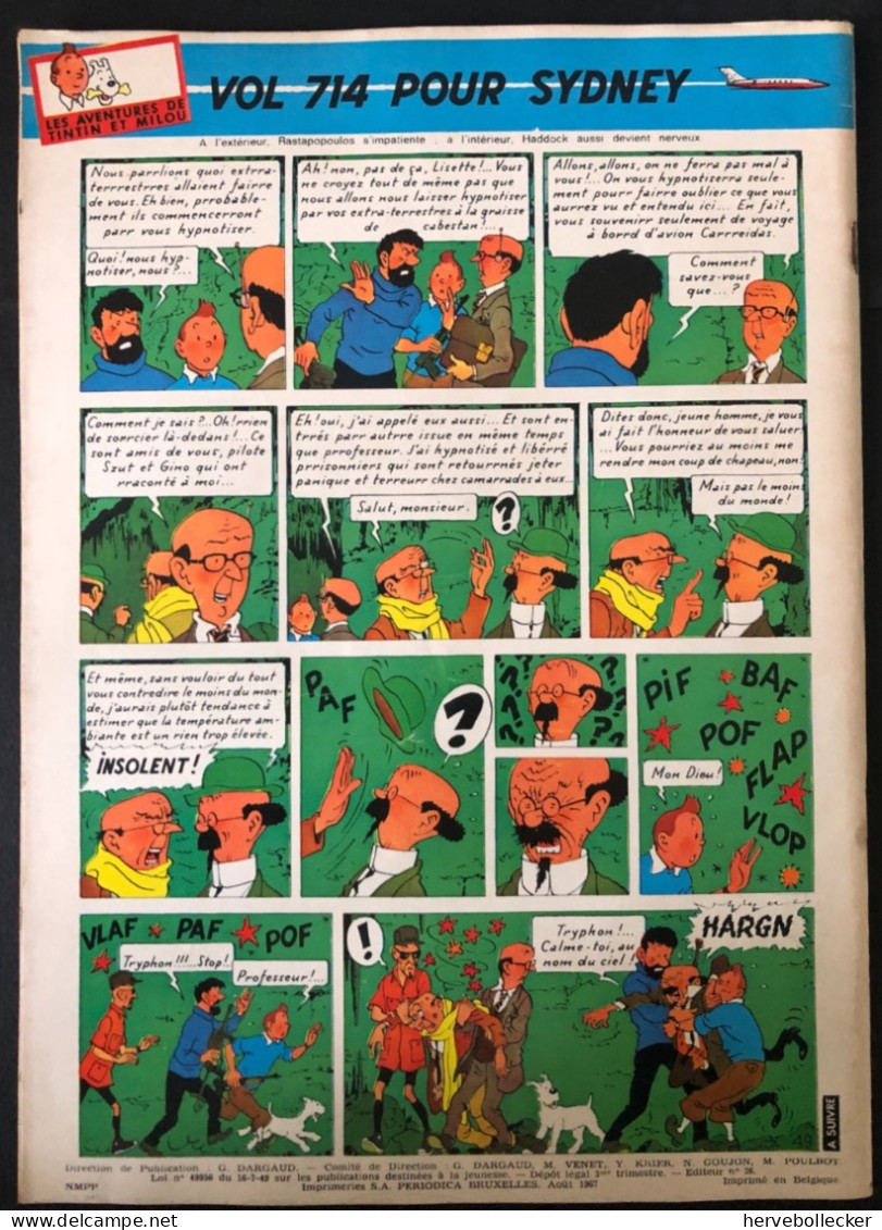 TINTIN Le Journal Des Jeunes N° 984 - 1967 - Tintin