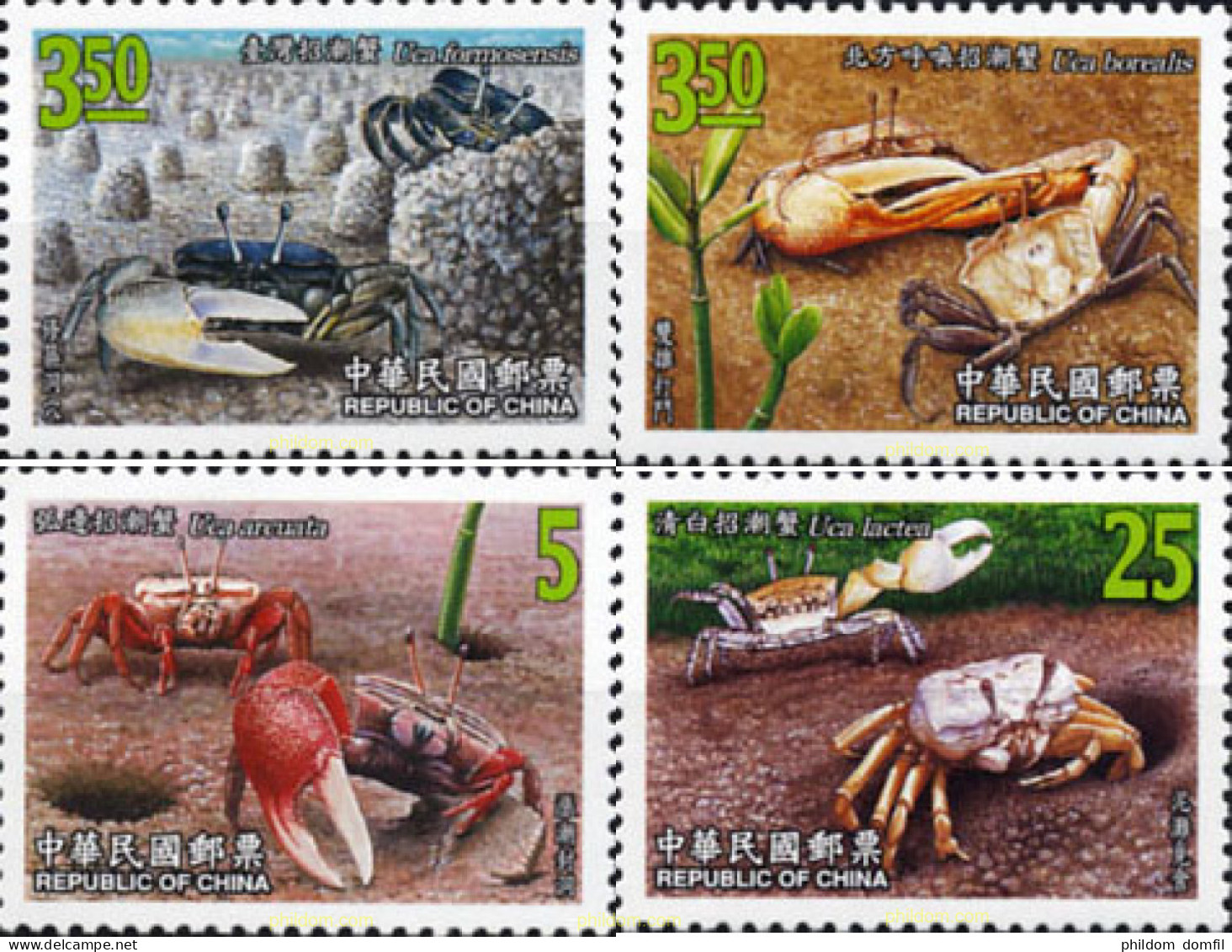 167285 MNH CHINA. FORMOSA-TAIWAN 2004 CANGREJOS - Neufs