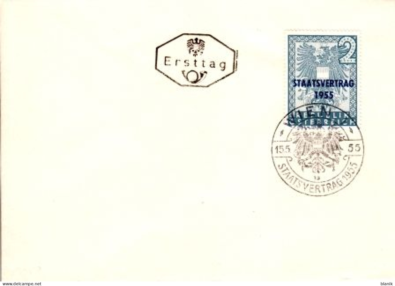 A - FDC 1017 ● - 1955 / Staatsvertrag - FDC
